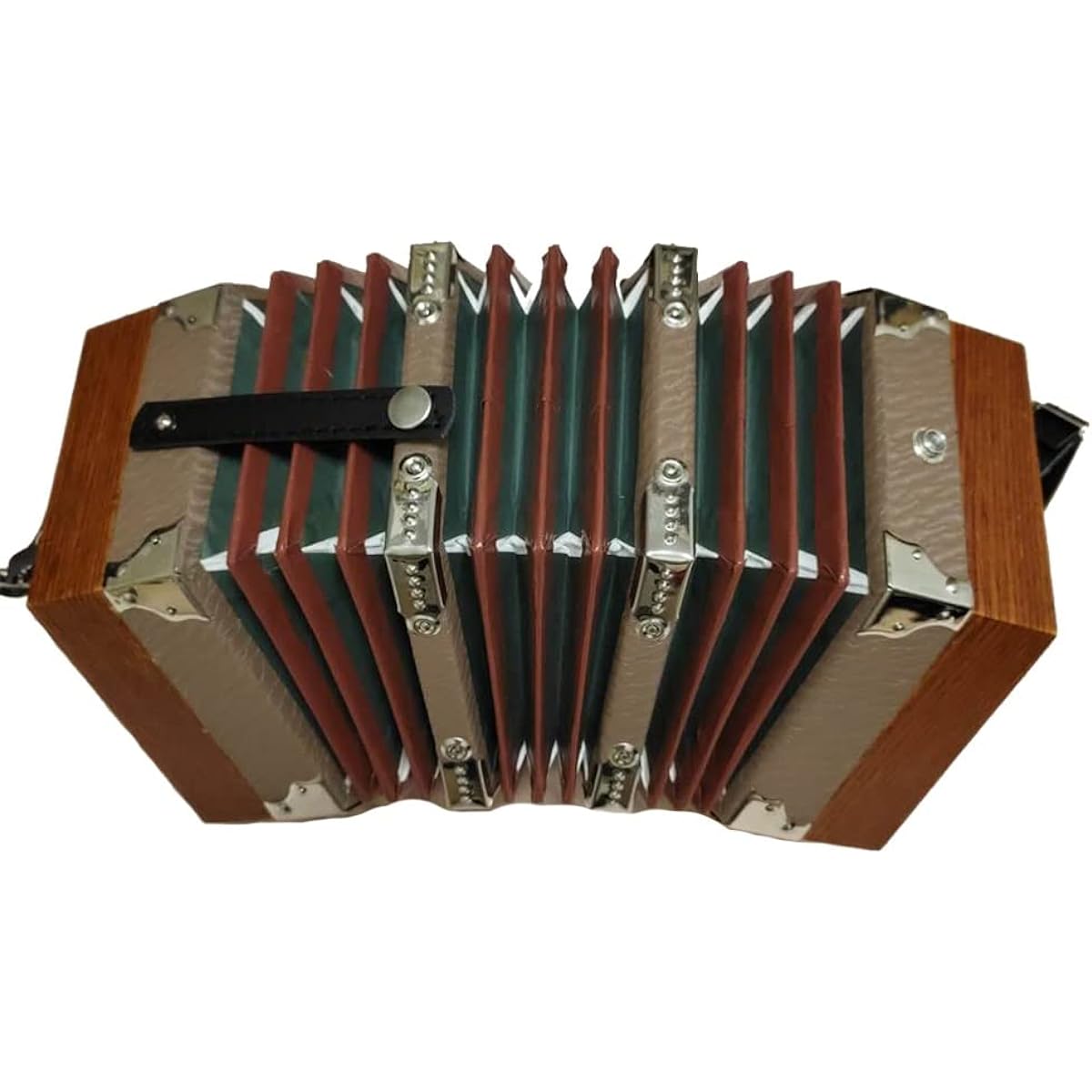Professional 20 Button Piano Accordion Concertina Musical Instrument, Gift for Kids and Friends