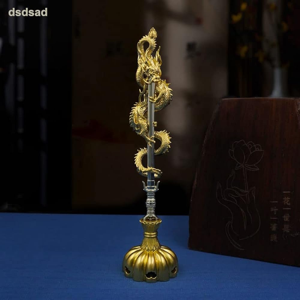 Treasure sword small Kurikara Ryuo Kurikara sword ◆Buddhist utensils used in Goma, esoteric Buddhism ritual utensils, temple Buddhist utensils, Goma utensils, Fudo Myoo, Riken, Shugendo (approx. 16.5cm in height)