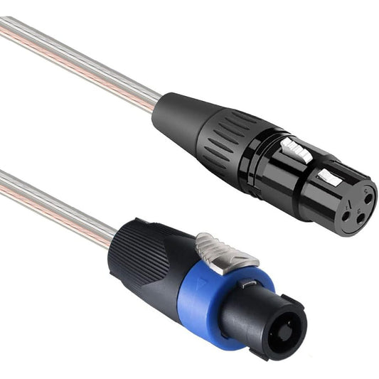 artcavs speakon to XLR female speaker cable Speaker to female XLR loudspeaker (XLR female to female)