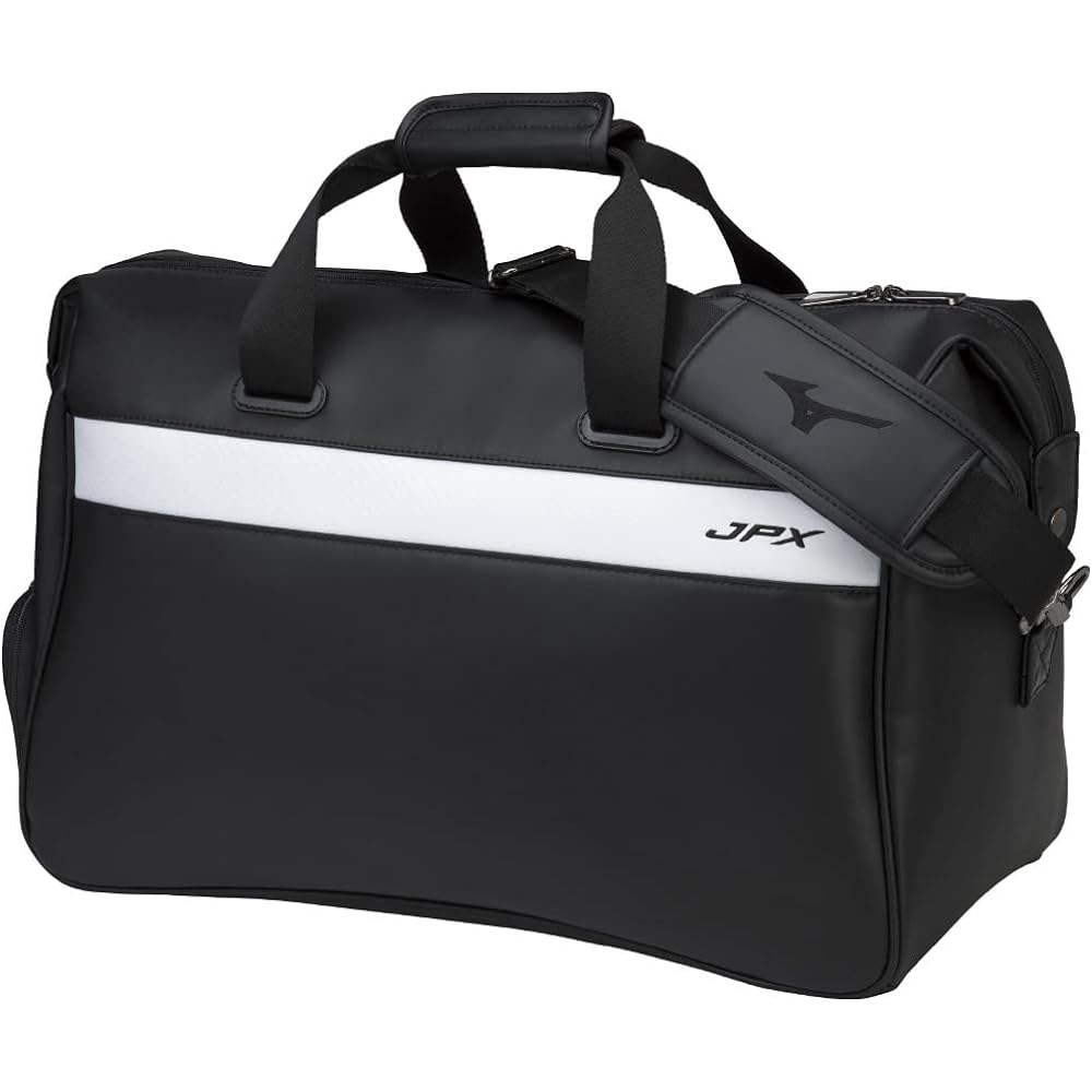 MIZUNO Golf Boston Bag JPX Limited Men's Synthetic Leather (PU) Approx. 35L 46 x 23 x 30cm White/Black 5LJB2241