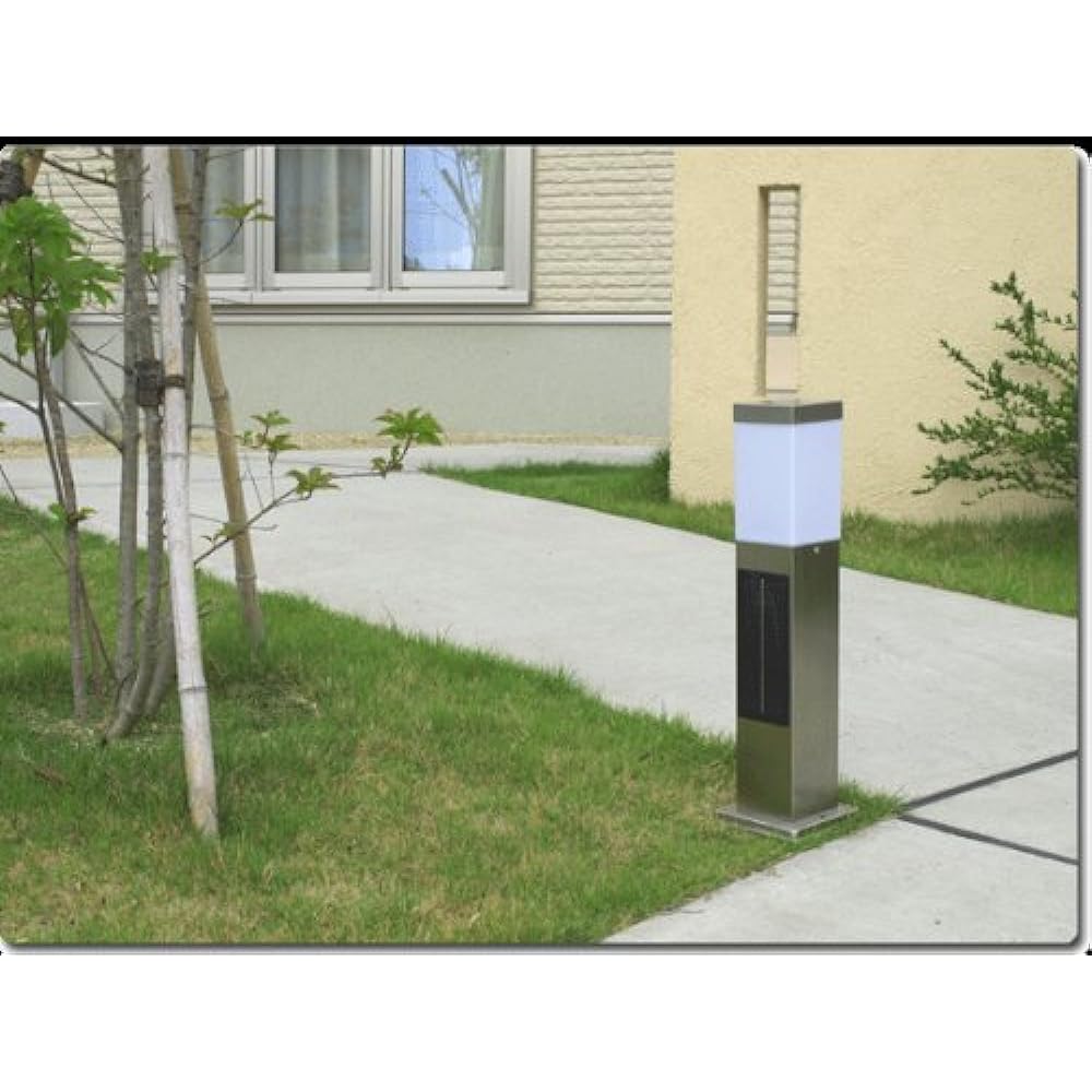 Systech LED Solar Pole Light Slim Type White Silver SPL-SL-WHS