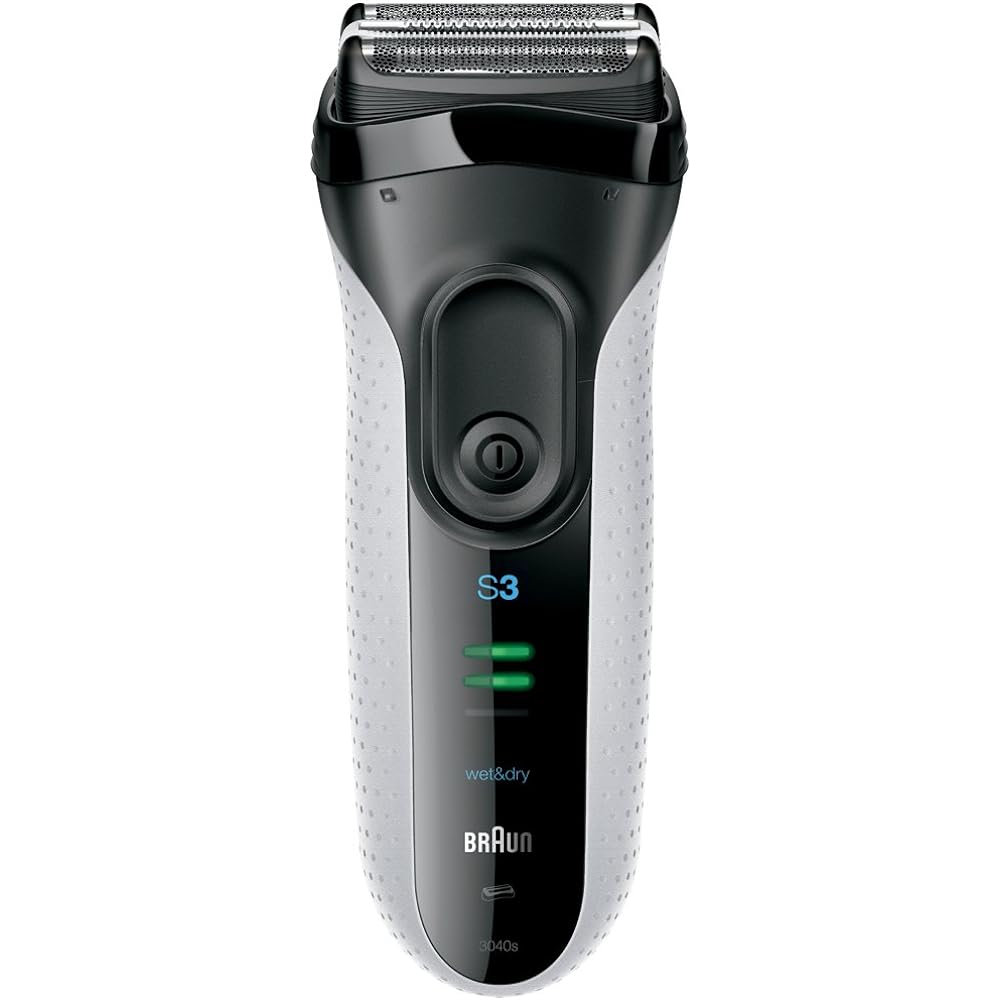 Braun Men's Electric Shaver Series 3 3040s 3 Blades Washable/Bath Shaving Blue