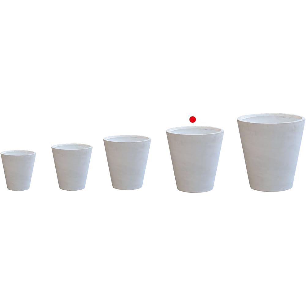 TERRA-MENT Round44 White 910-223-101 Compatible pot: No. 12