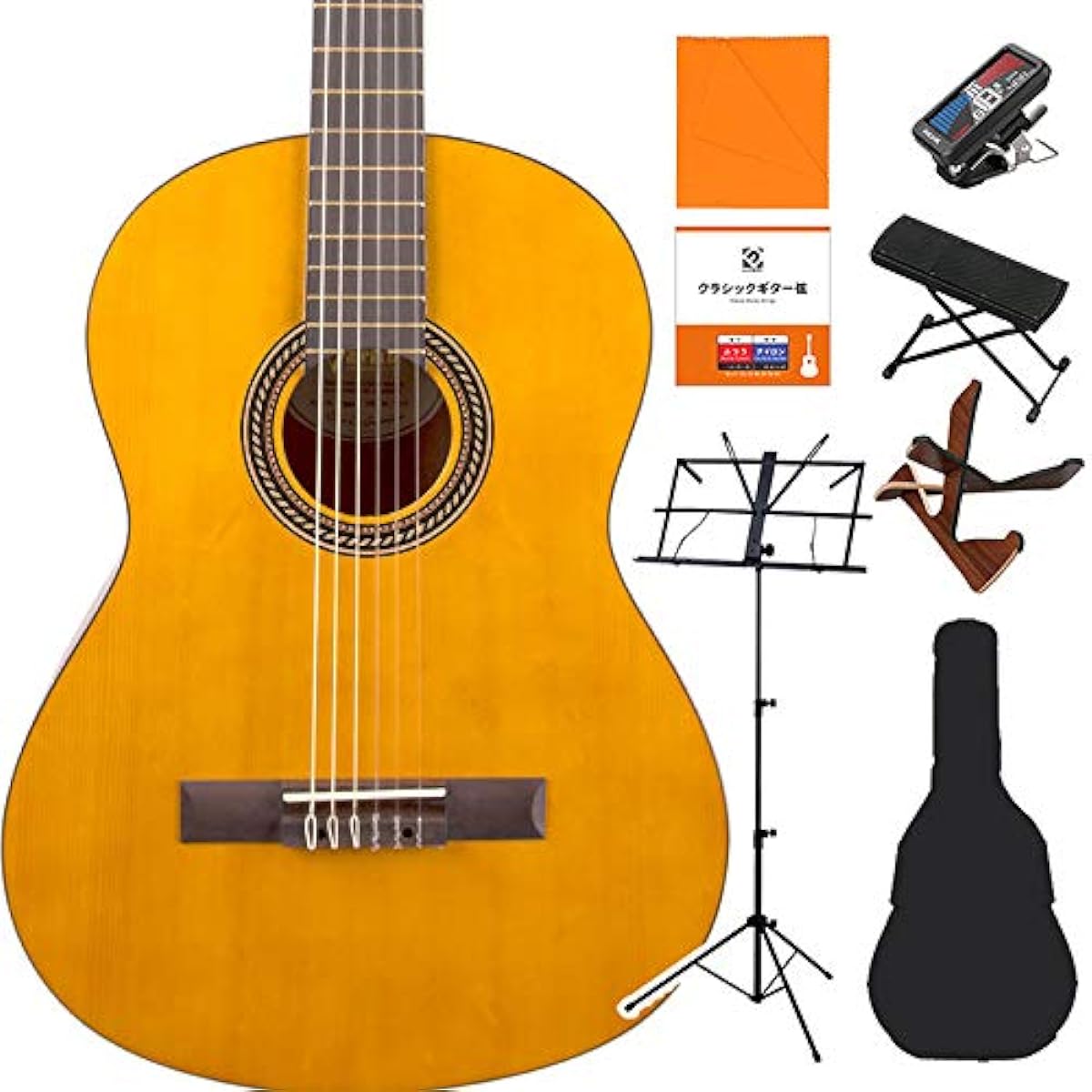 Valencia VC204H Classical Guitar Beginner 8-Piece Set Classical Guitar/Hybrid Slim Neck Valencia