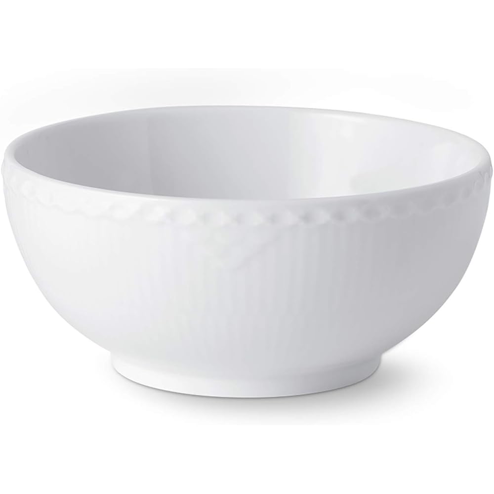 [Regular Imported Product] Royal Copenhagen White Fluted Half Lace Bowl 21.5cm Wedding Gift Present 1025899