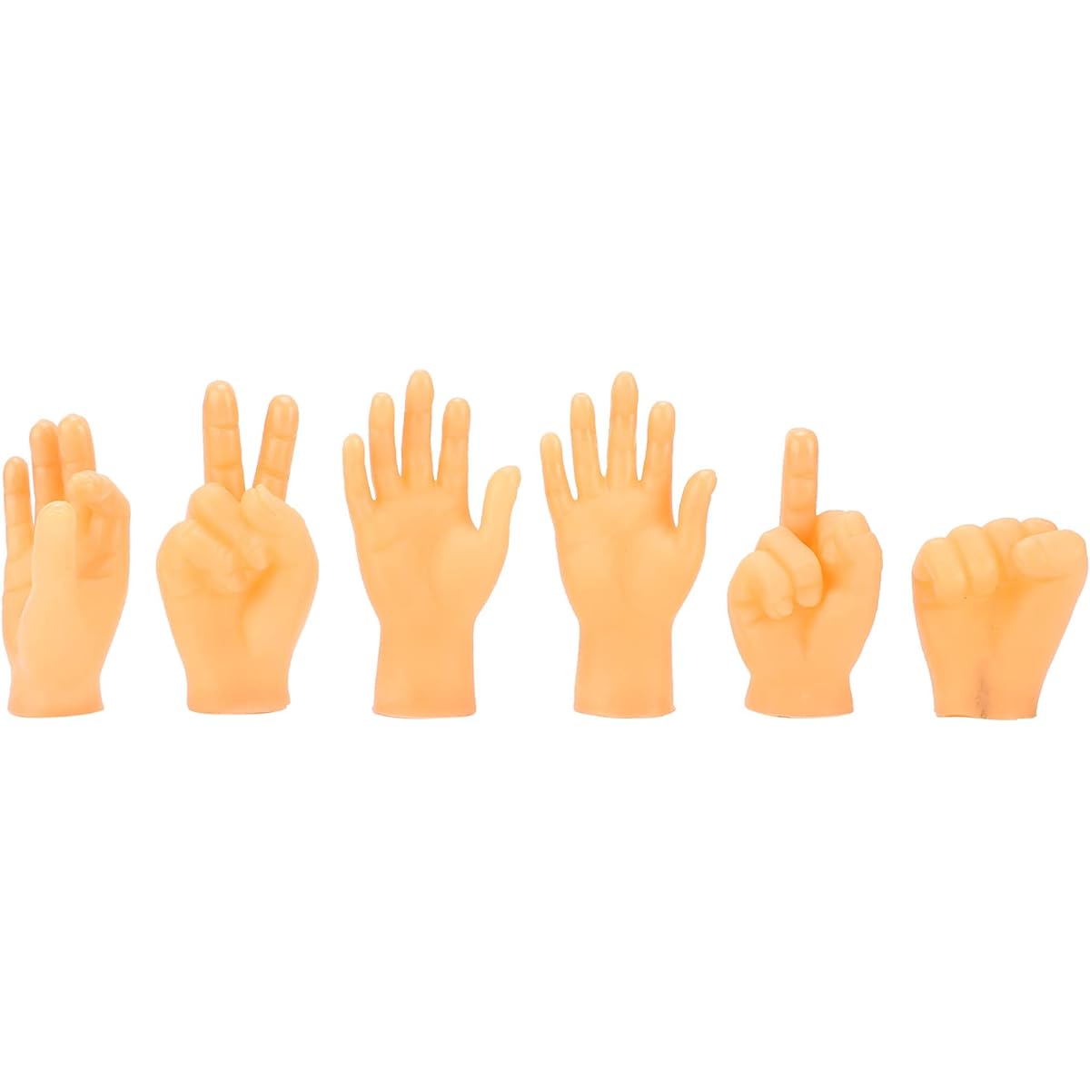 Biitfuu Small Hand Multi-shape Finger Hand Small Hand Small Hand Finger Model Cat Massage 6 Pieces