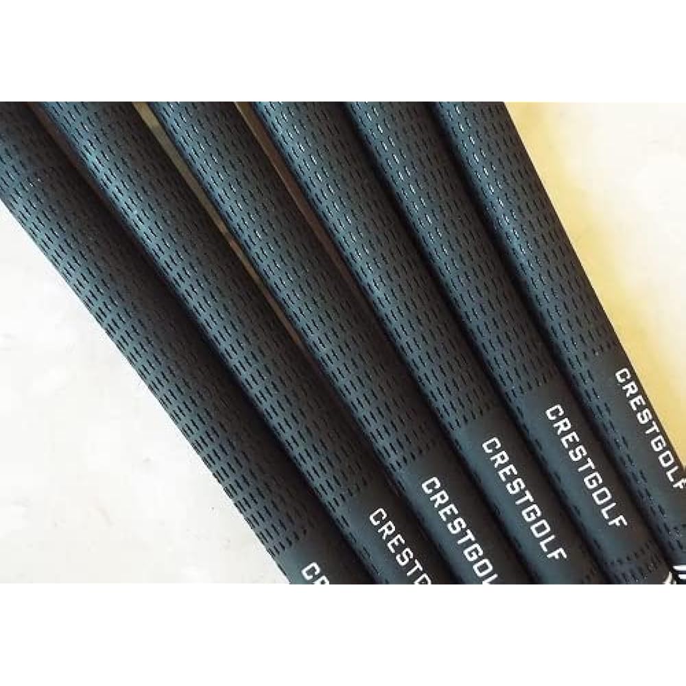 CRESTGOLF Tour Velvet Type Golf Grip Competitor Compatible Athlete Caliber 60R No Backline for Golf Clubs Heavy Duty 8 Piece Set 6 Piece Set