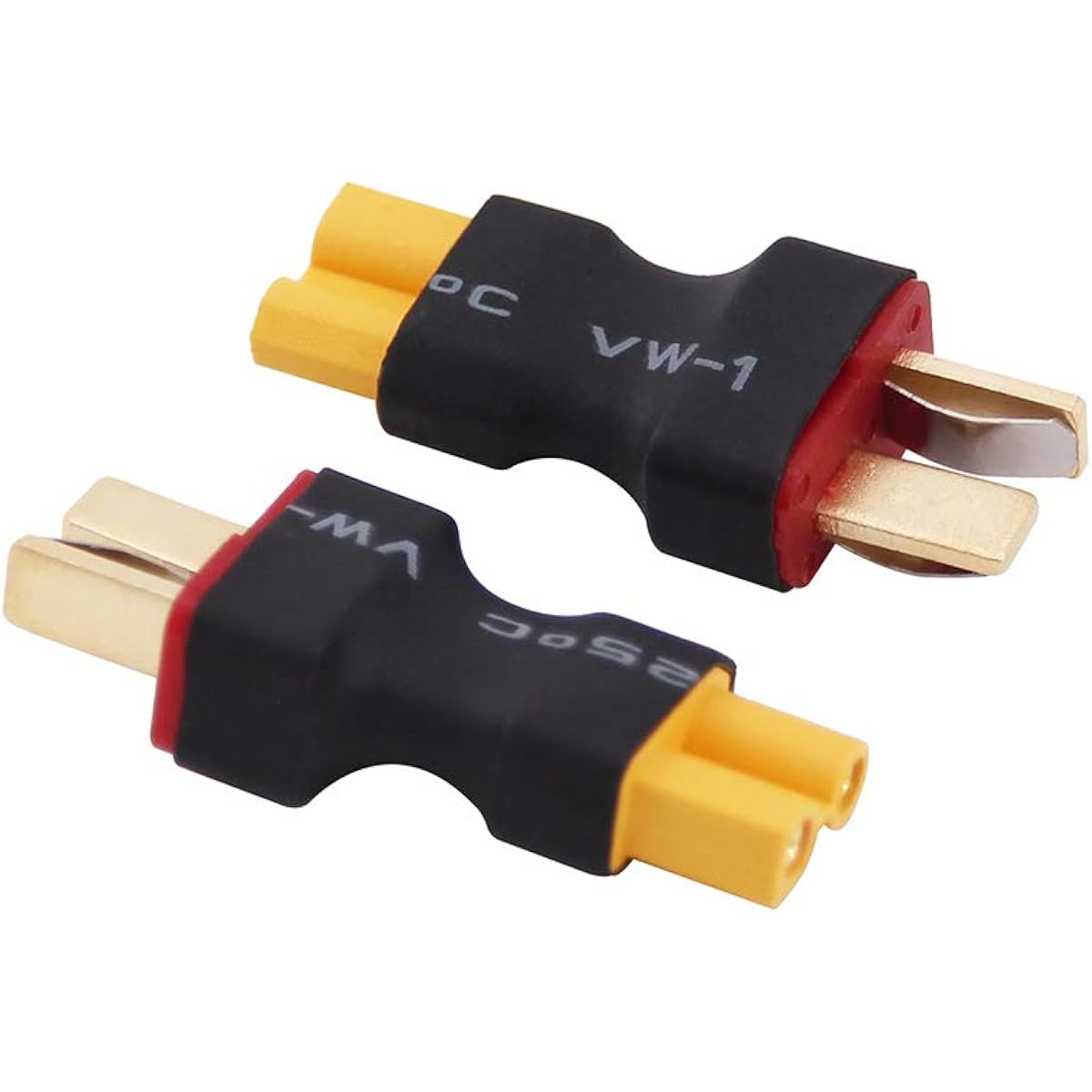 rflaueo 4pcs T Plug Deans Style XT30 Male to Female RC Connector Adapter (E15-4)