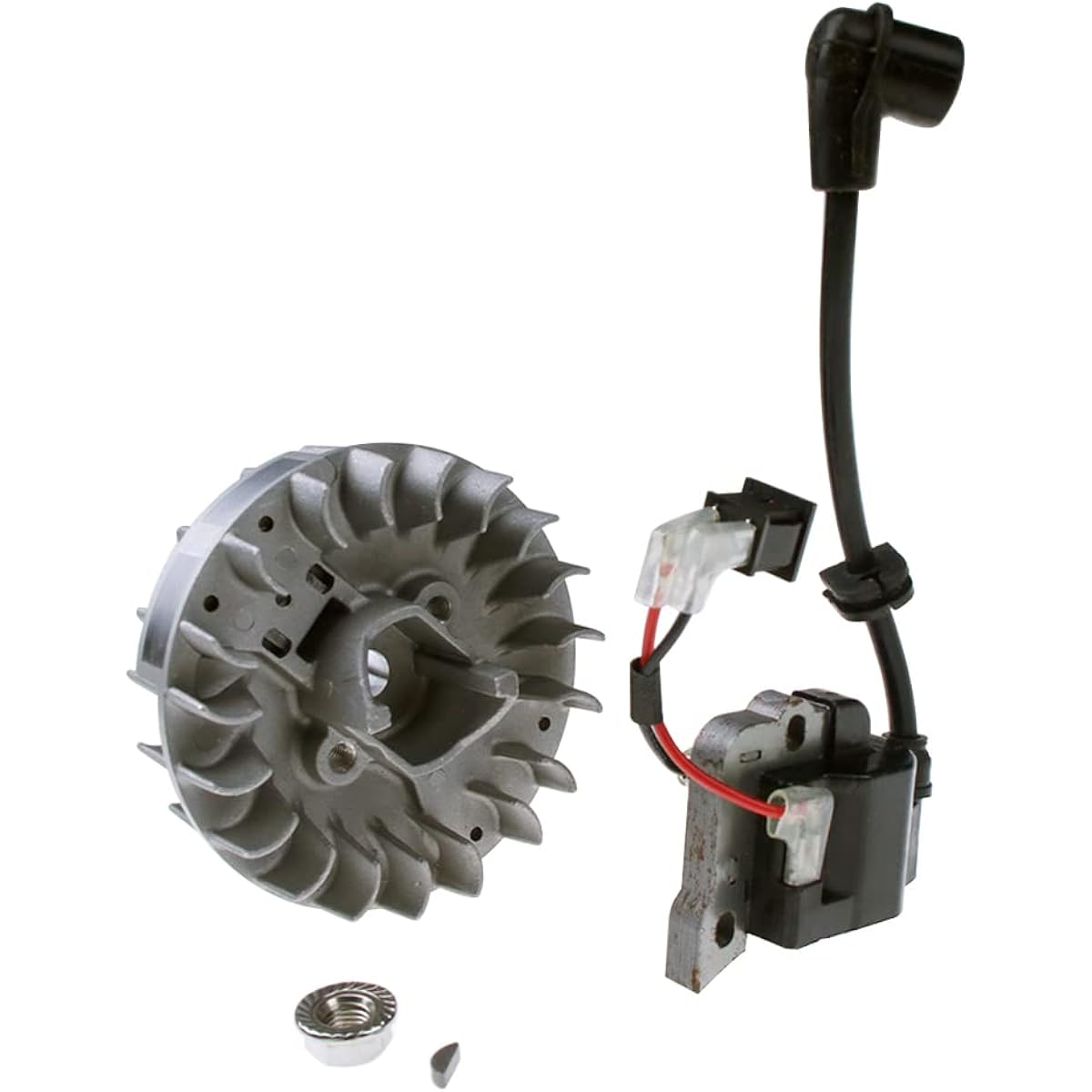 FLMLF Ignition Coil and Flywheel Kit for 1/5 RC HPI Baja Rovan King Motor 5B 5T 5SC FG REDCAT Car