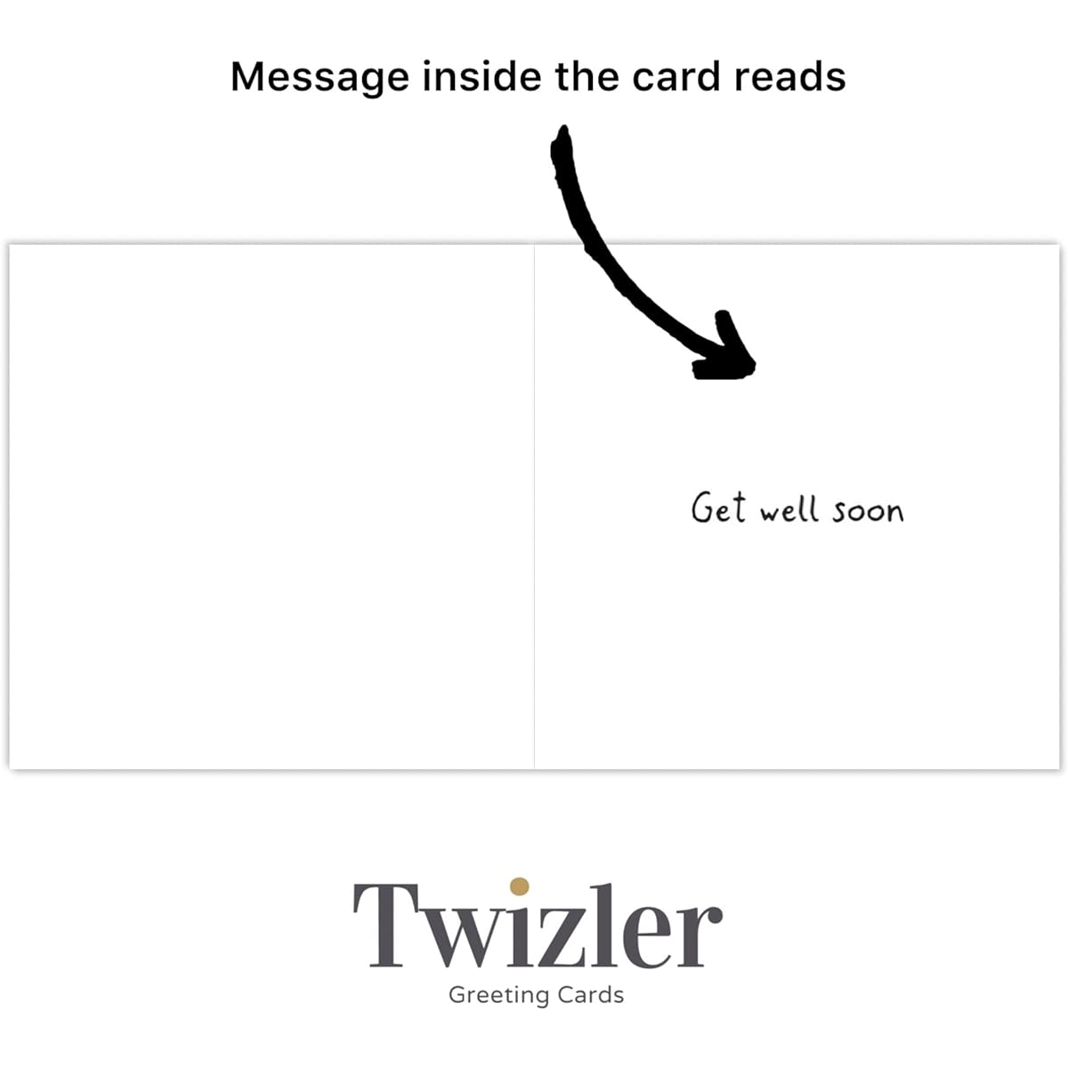 Twizler Get Well Soon Card - Children Get Well Soon Card - Adult Get Well Soon Card