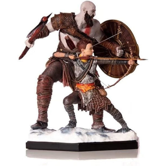 REOZIGN Ragnarok Figure 20cm/7.9inch Kratos Father and Son Anime Character Figure Model Collection Decoration Craft Toy for Anime Fans