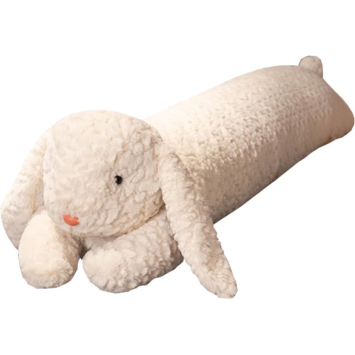 Hofun4U Rabbit Stuffed Pillow Rabbit Stuffed Animal Rabbit Stuffed Animal Long Hugging Pillow for Easter Stuffed Animal (White, 47 Inch)