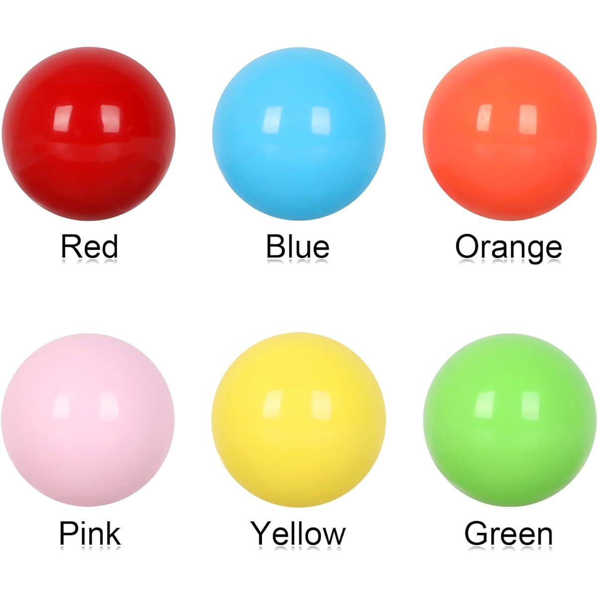 Laviesto Game Replacement Balls 0.91" (23mm) Acrylic Solid Color Marble Balls Chinese Checkers Aggravation Game Marble Game Wahoo Dirty Marbles Board Game DIY Craft Home Decoration