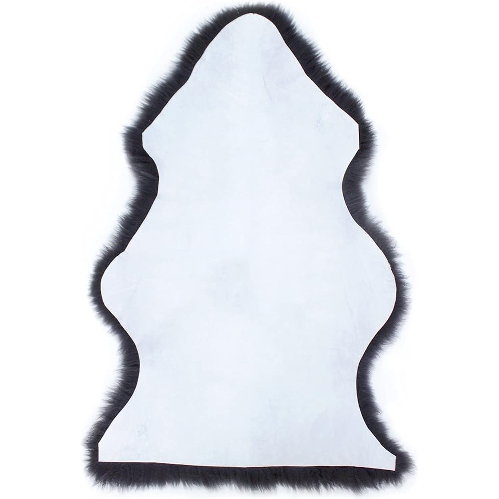 Craft Works Shearling Steel Single Animal 60 x 95cm Shearling Rug Shearling Fleece Premium