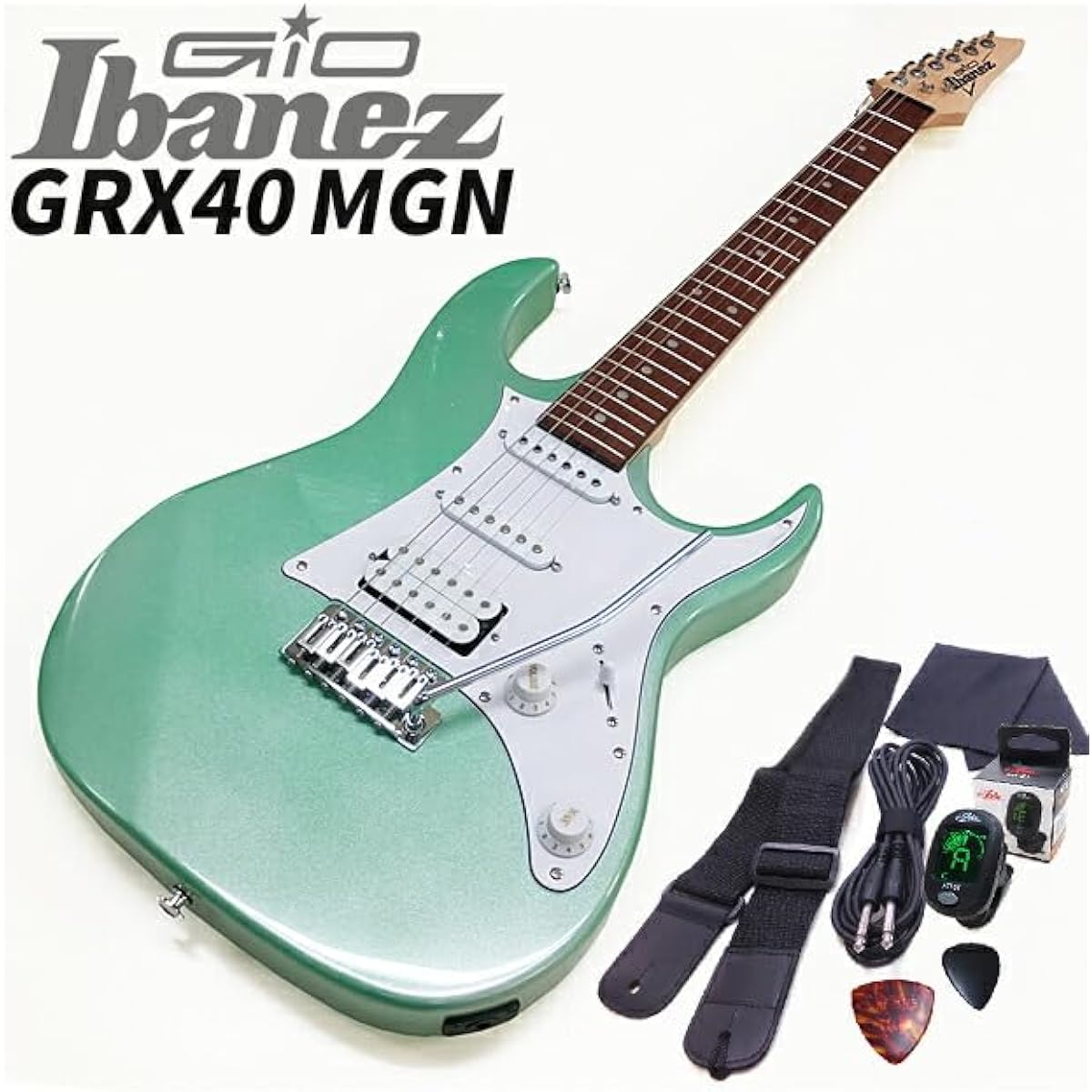 Gio Ibanez GRX40 MGN Electric Guitar for Beginners 7-Piece Light Basic Set [98765]