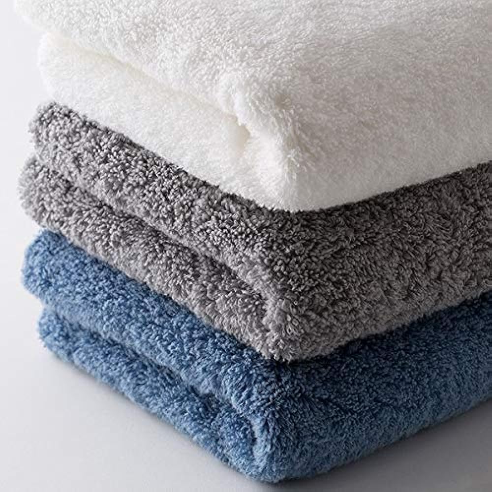 THE TOWEL for GENTLEMEN white Towel White 64cm x 140cm Men's towel Bath towel Large size Water absorbent Quick drying Lightweight Soft to the touch High quality cotton Made in Japan