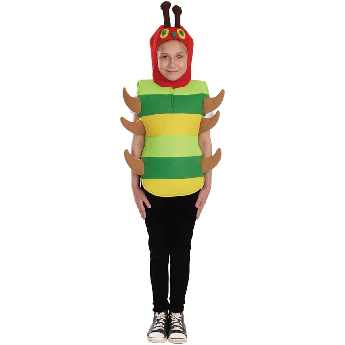 fun shack Kids Caterpillar Character Costume for Kids Animal Halloween Book Character Costume for Kids S M L XL