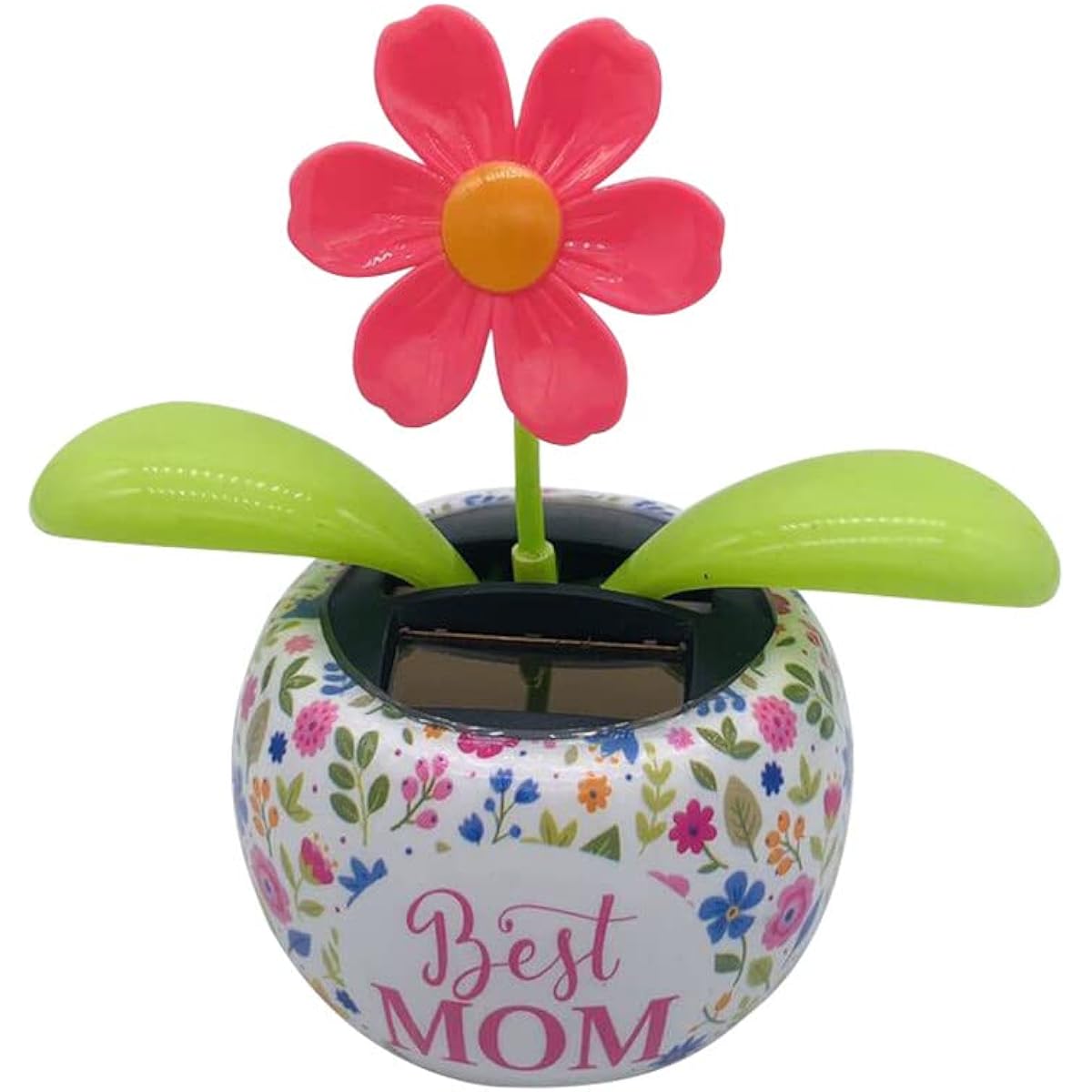 Mersuii Solar Dancing Flower Solar Dancing Toy Shaking Head Car Swinging Dancing Toy Car Windowsill Decoration Solar Powered Car Toy Car Office Desk Decoration