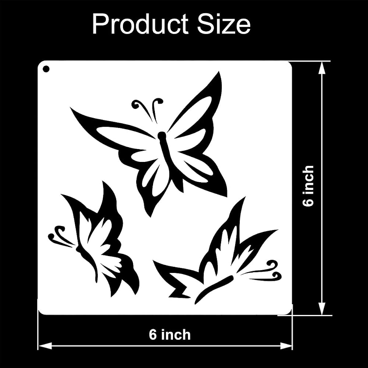 20 Pieces Butterfly Stencil Spring Painting Theme Stencil Template Reusable PET Craft Stencil Butterfly Drawing Template for Painting Fans Craft DIY Lover Beginner Home Decoration