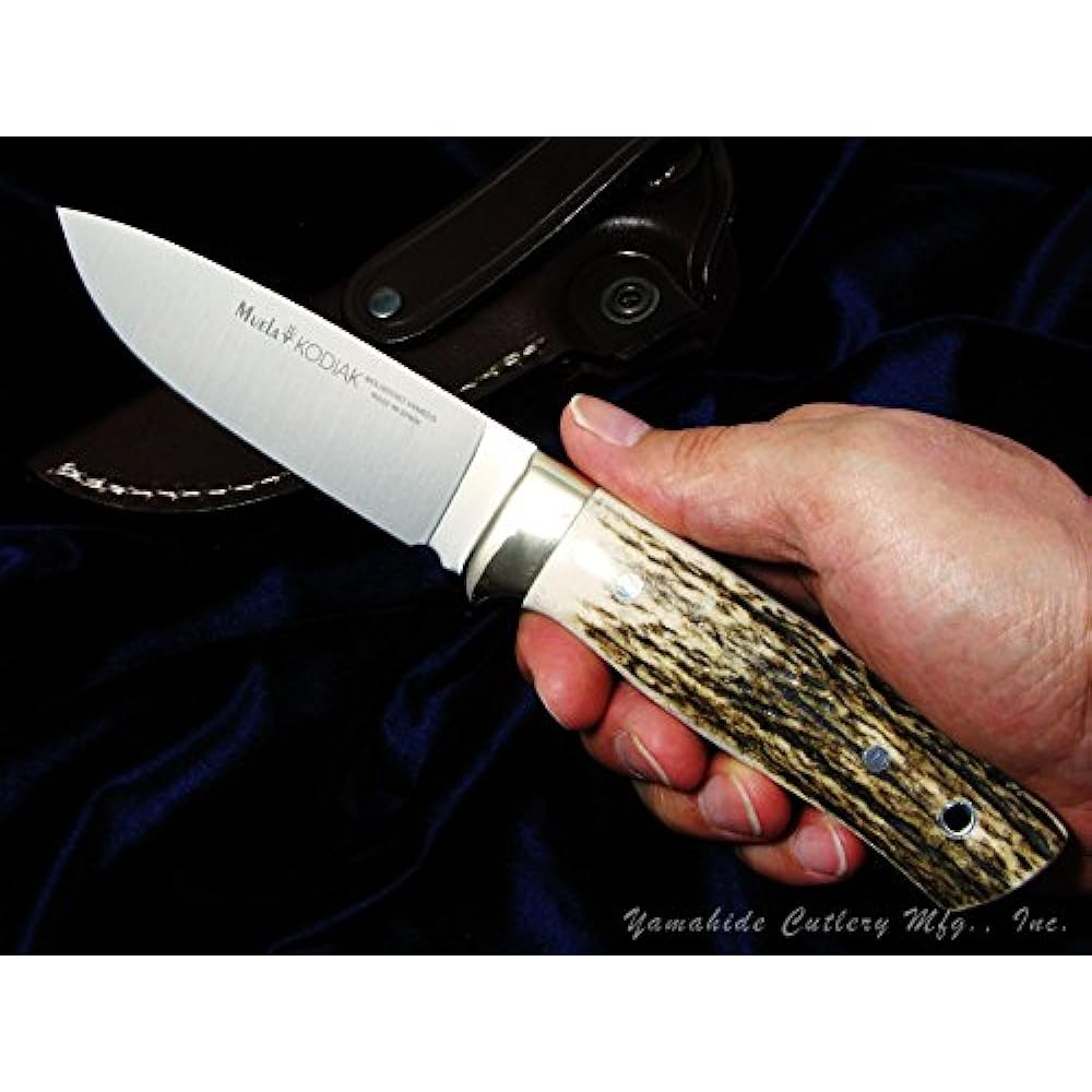 Muela KODIAK-10A Kodiak 100mm Stag Handle Sheath Knife [Genuine Japanese Product]