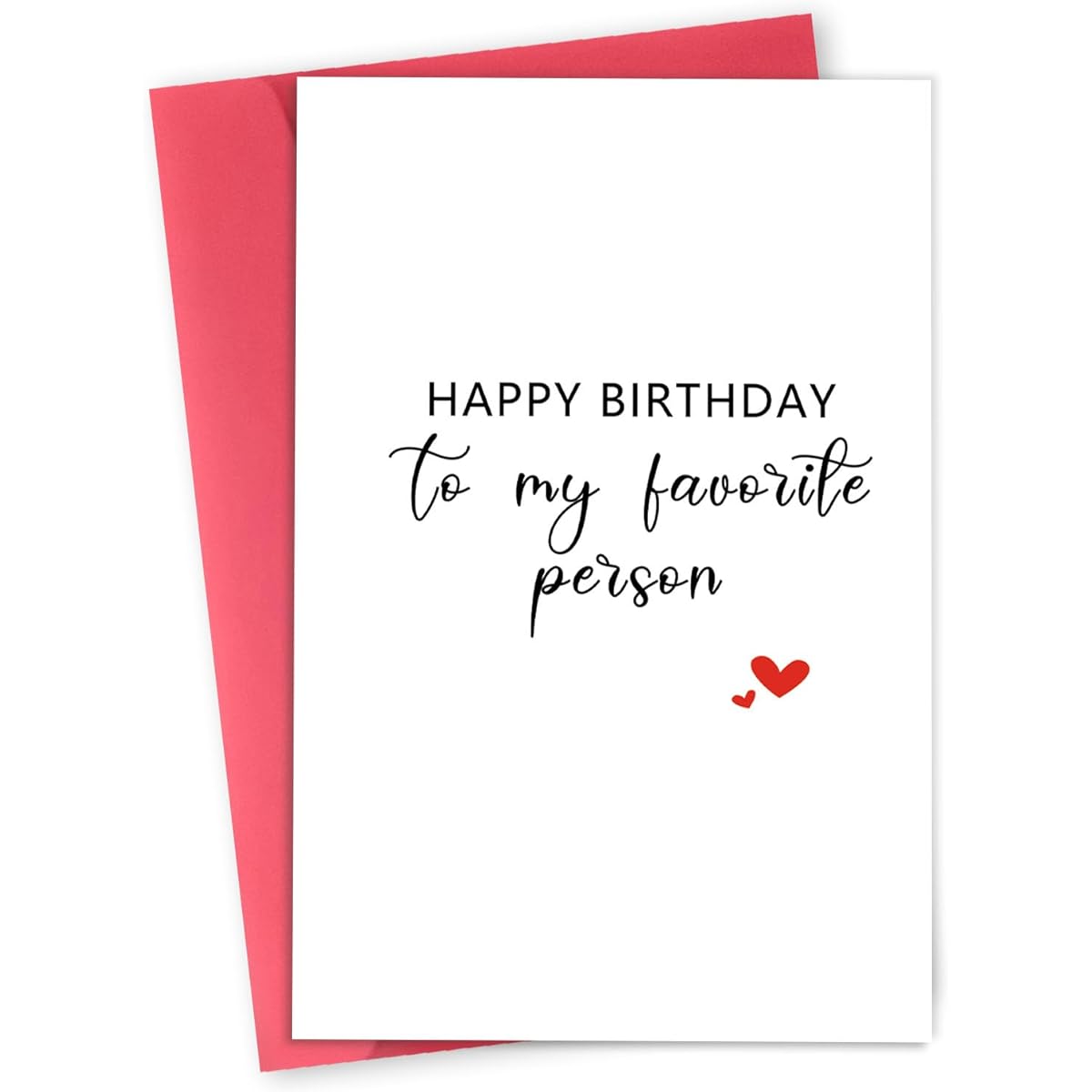 LiuuLi Funny Birthday Cards for Men and Women, Happy Husband Boyfriend Birthday Cards for Your Favorite Person, Girlfriend Wife Birthday Card Gift Anniversary Cards for Him and Her