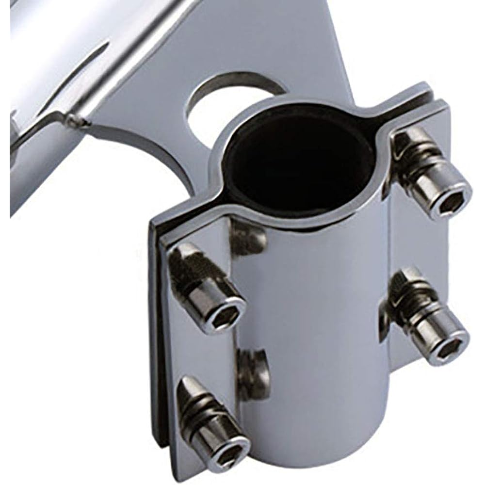 NUZAMAS Stainless Steel Fishing Rod Holder Rail Mount Clamp Mounting, 25mm Rail Mounting for Marine Grade Charter Fishing Boats