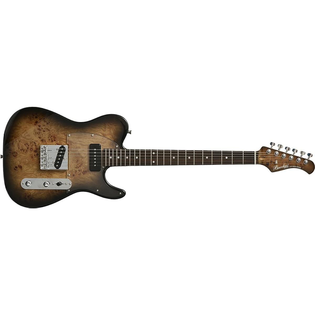 Bacchus Universe Series TACTICS-BP/R BK-B (Black Burst) ・Bacchus/Ball Poplar Top Specification ・Telecaster Type