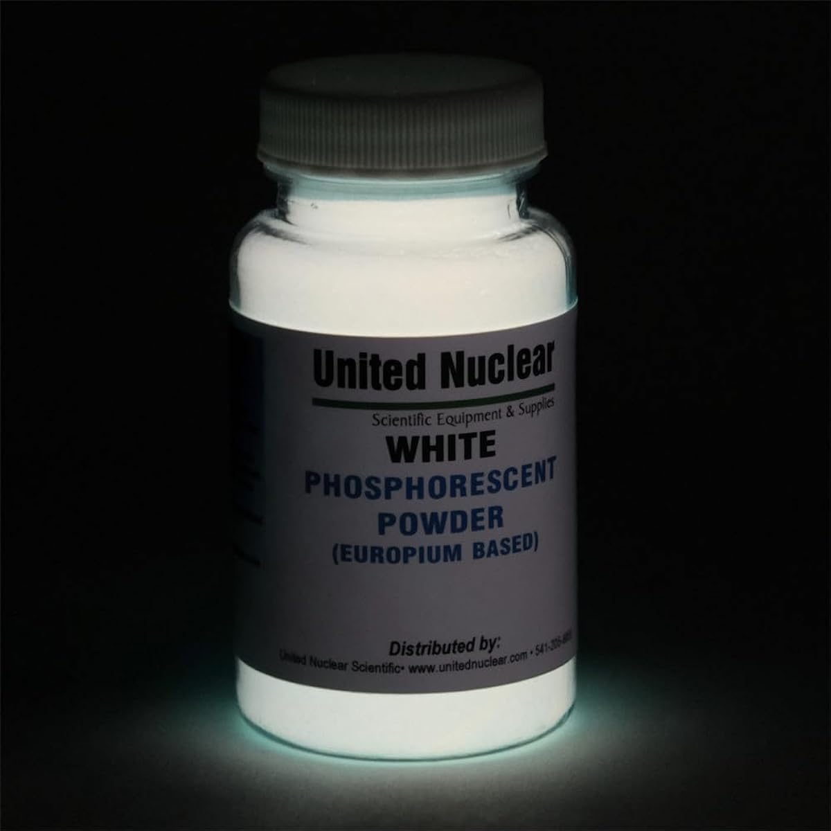 United Nuclear Glow in the Dark Powder - European Based Luminous Powder - White