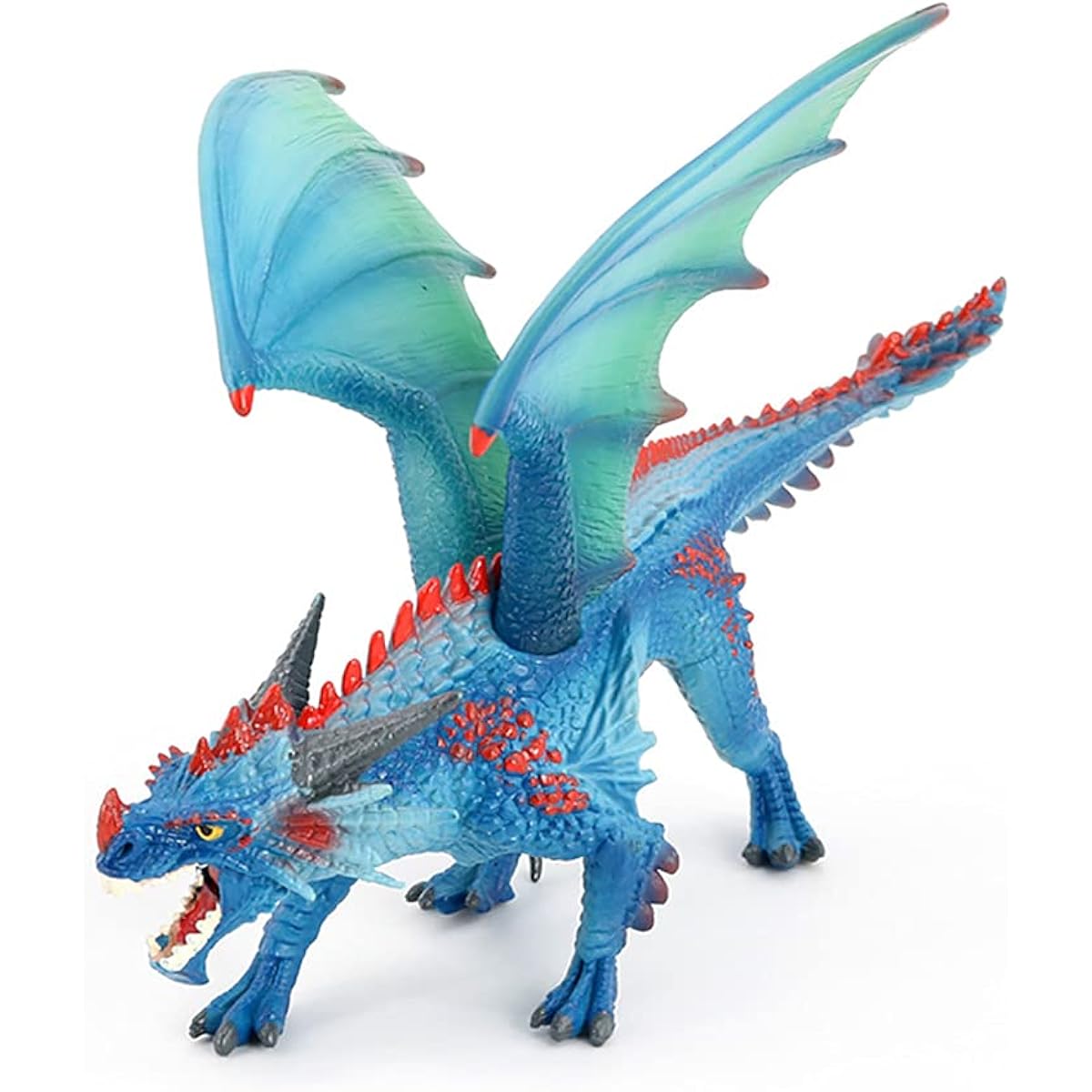 Realistic Snow Dragon Model Figure Toy Blue Flying Dragon Figure Collection Dinosaur Gifts Wonderful Creatures of Earth