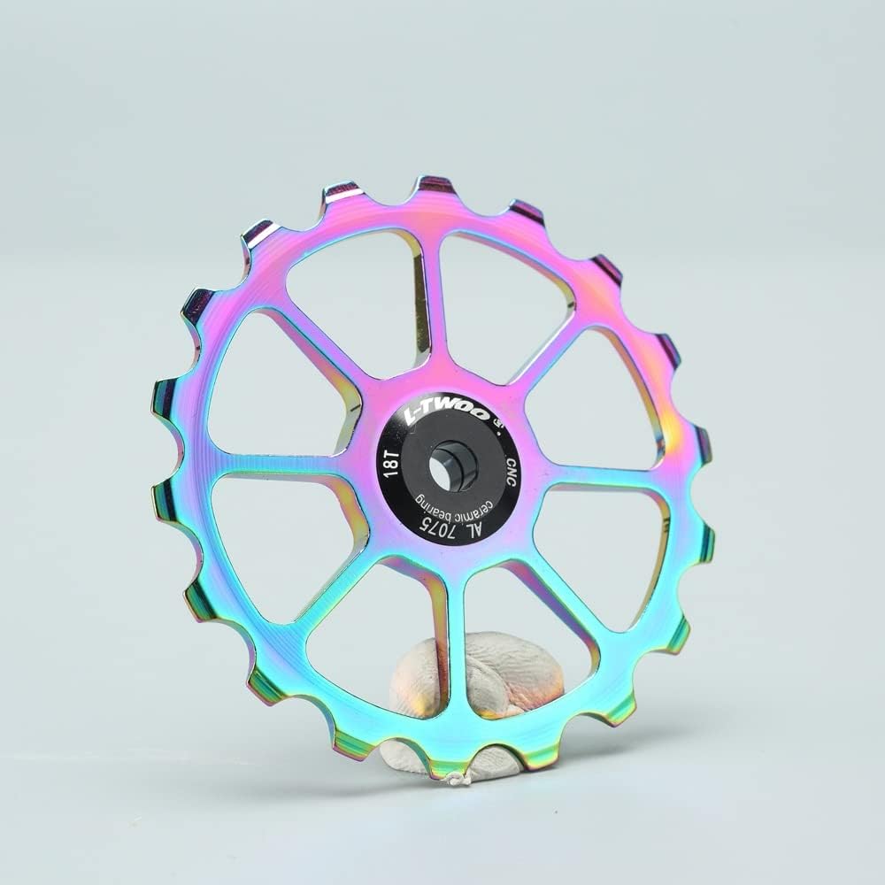 Carbon Big Pulley for Dura-ace / Ultegra with Ceramic Bearing R9100 R9200 / R8000 R8100 Pulley Set Gear Set with Carbon Fiber Bearing Rear Wheel Guide Wheel