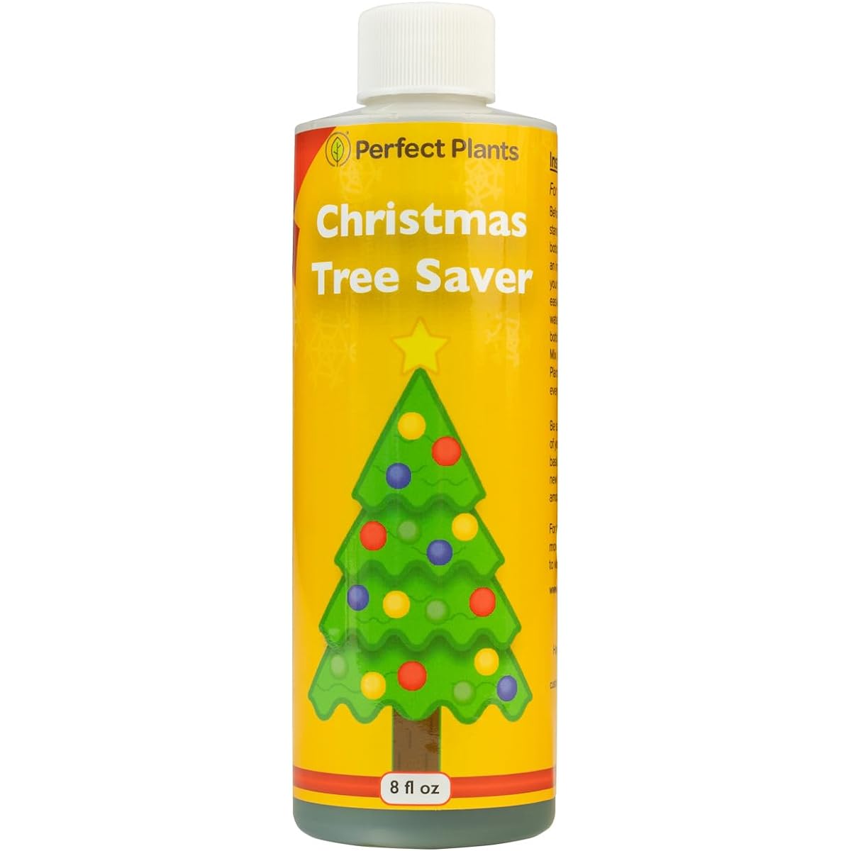 Perfect Plants Christmas Tree Saver | Christmas Tree Food 8oz | Easy to Use Christmas Tree Preserver | Healthy Green Christmas Trees All Holiday Season
