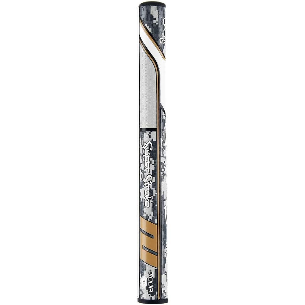 SuperStroke Traxion Tour Golf Putter Grip | Advanced surface texture improves feedback and tack | Unique parallel design minimizes grip pressure.