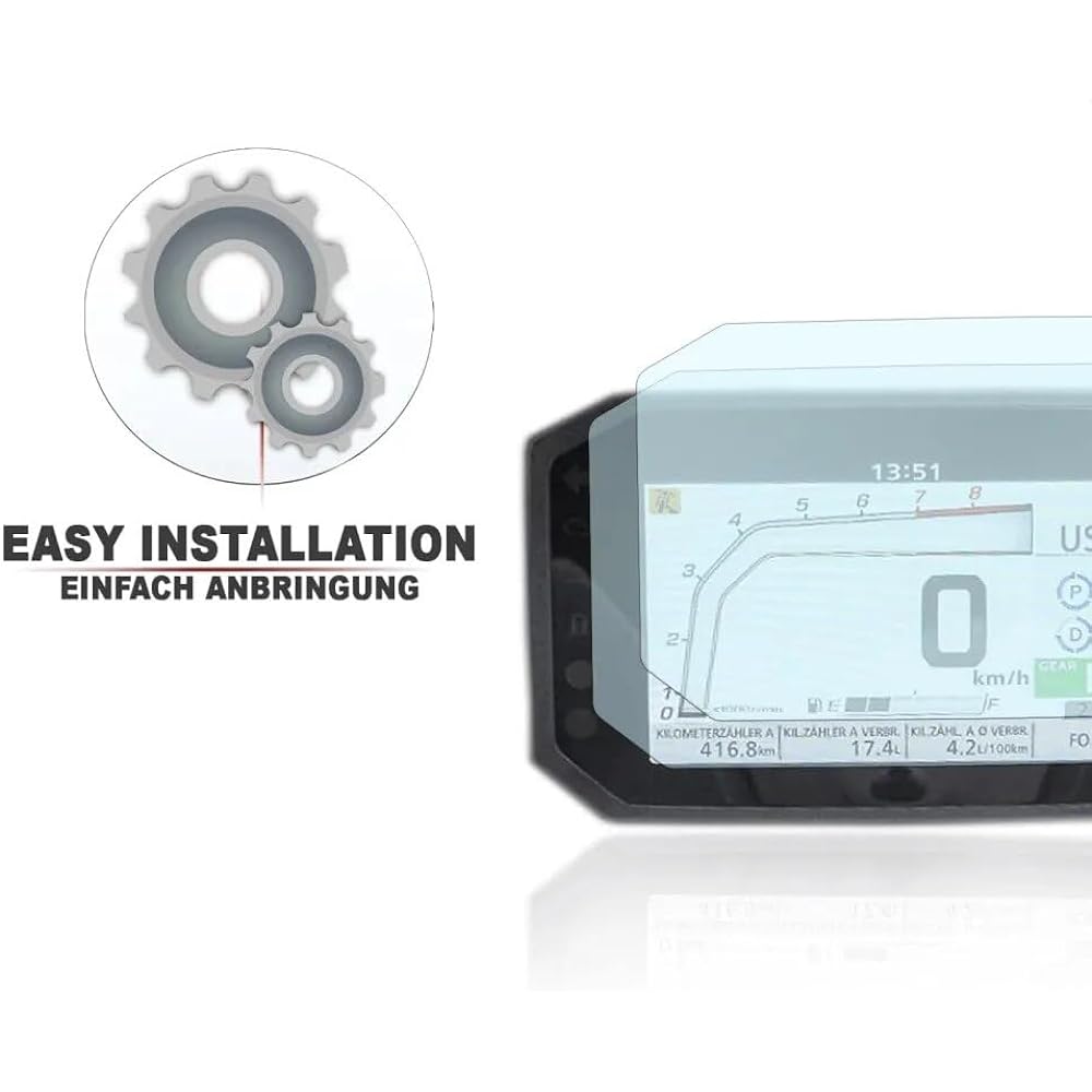 DEMUR X-ADV 2022-2021 Motorcycle Accessories Cluster Scratch Protection Film Screen Protector Instrument Dashboard Film Len Dashboard Screen Protector (Size : 5 PCS)