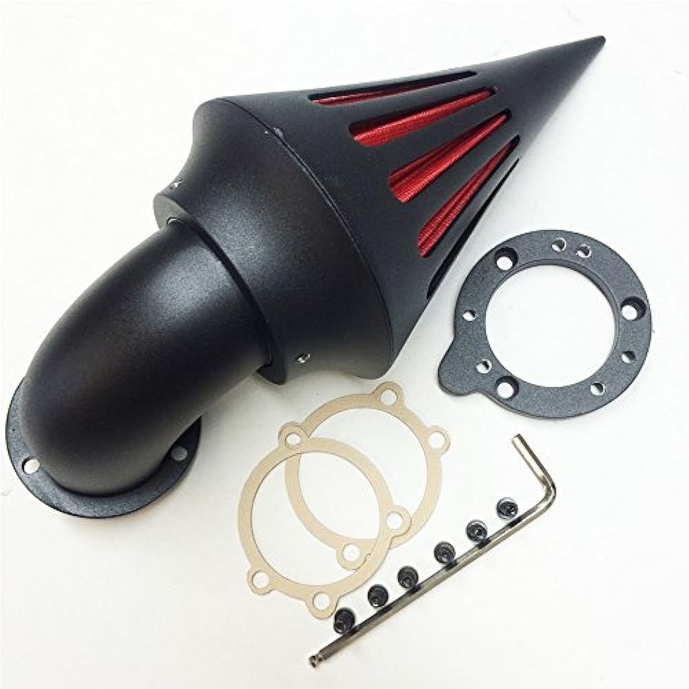 HTTMT MT227-BK Spike Air Cleaner Filter Kit Harley S&S Custom Cv Evo Xl Sportster Black