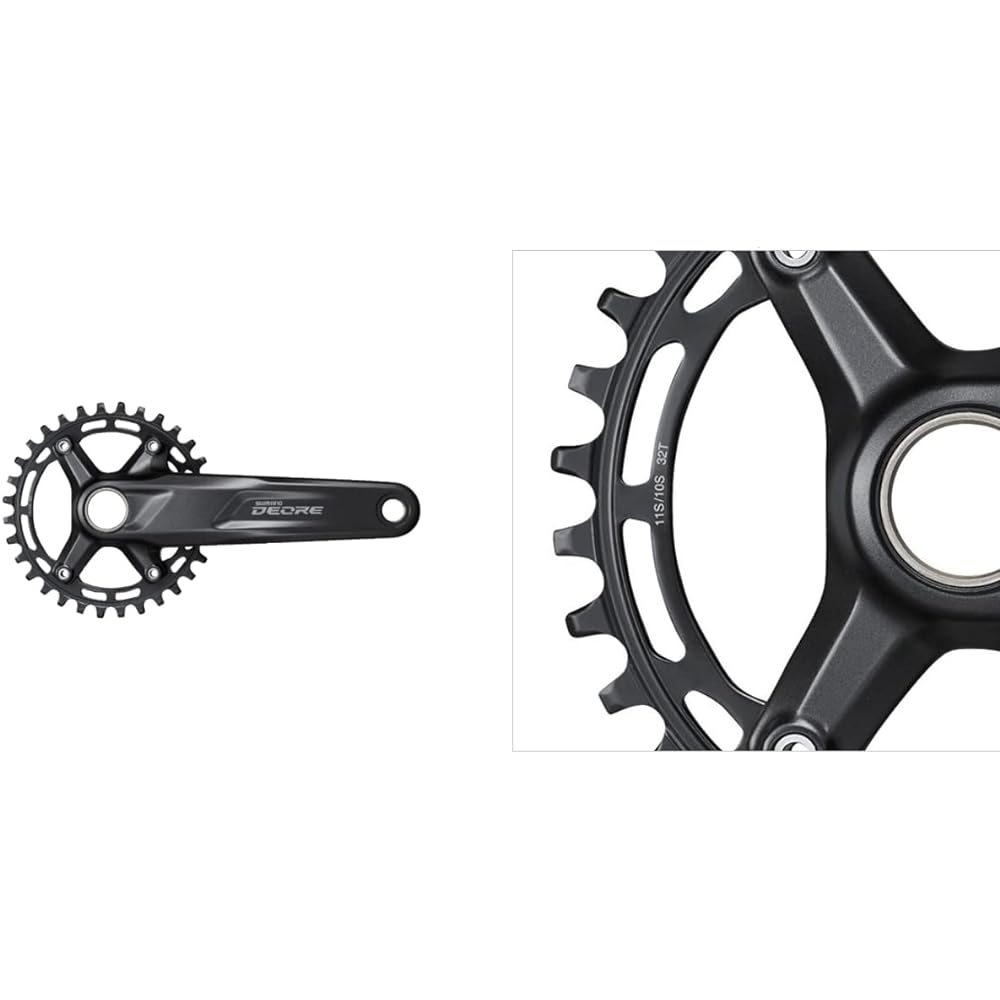 SHIMANO Crankset FC-M5100-1 10/11s 175mm 32T EFCM51001EXA2 DEORE