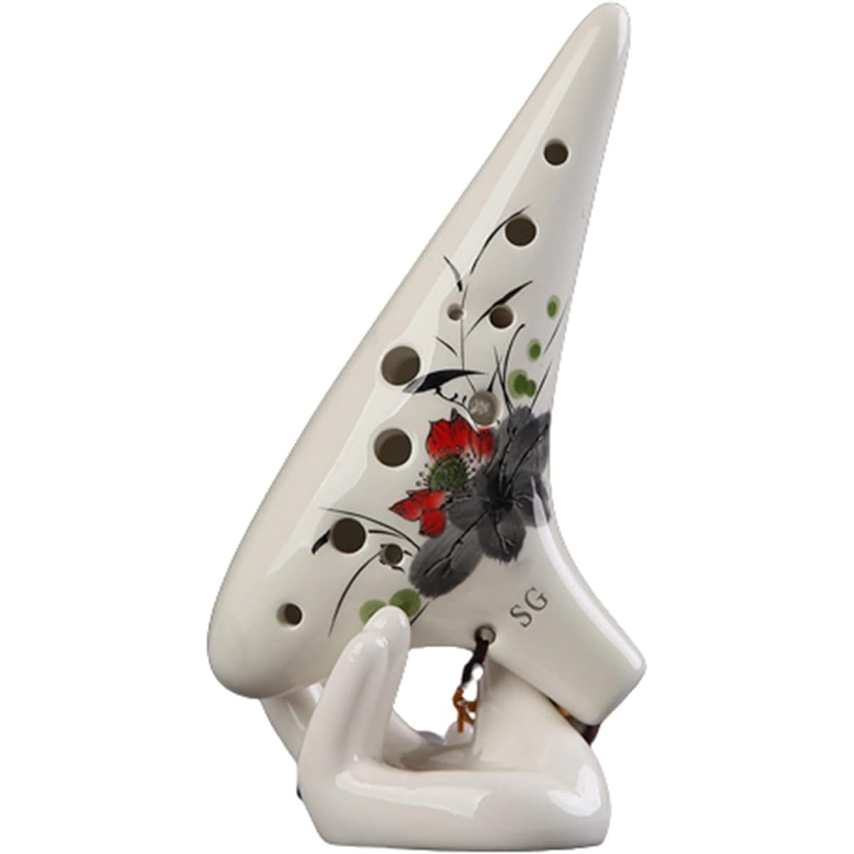 Professional 12 Hole Treble G Tune Ceramic Ocarina Playing Type Hand-painted Student Adult Ocarina Musical Instrument Ocarina Instrument (1)