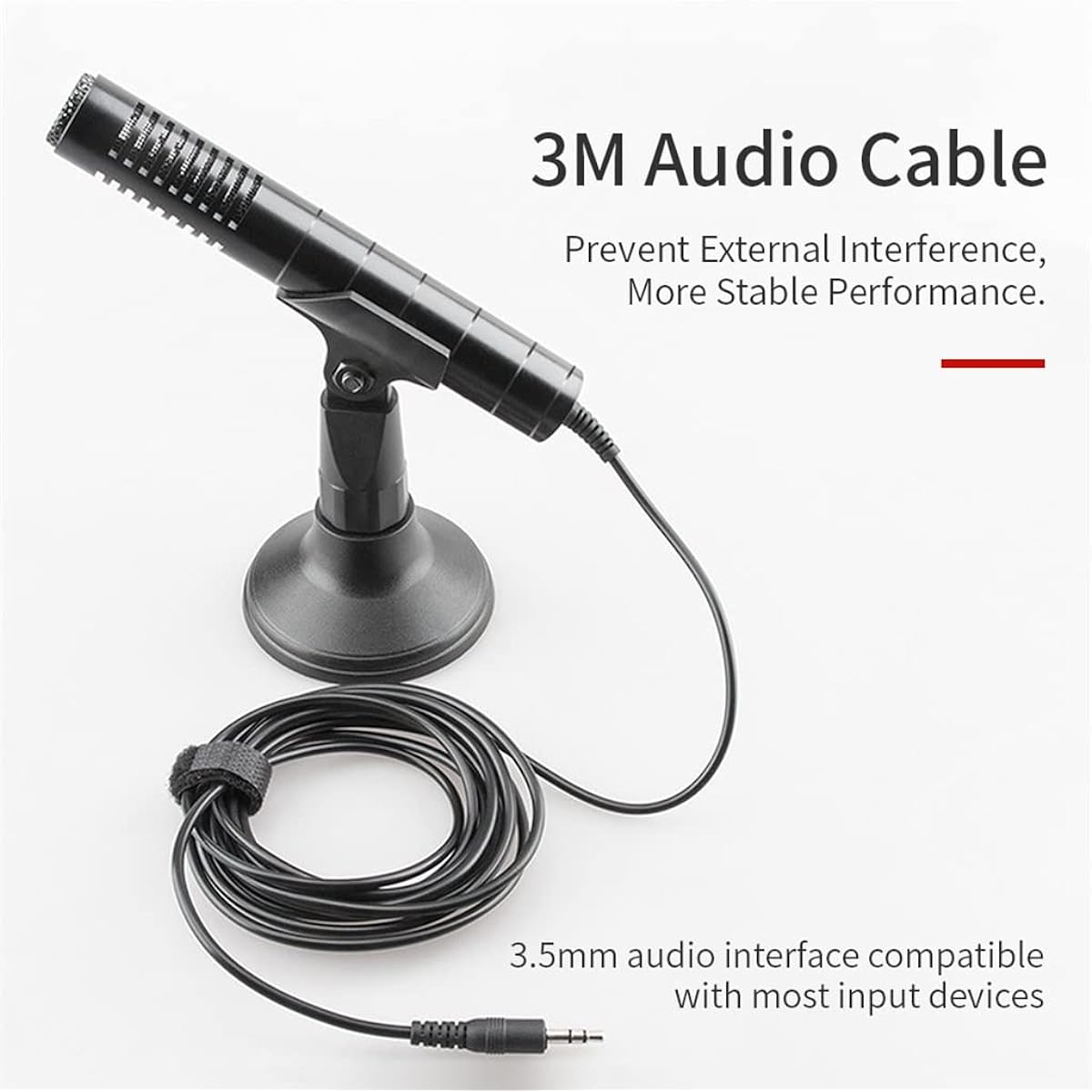 Microphone, Professional Gaming Microphone for Computer Recording, 3m Wired Condenser Microphone for Streaming Studio Microphone (B, Size