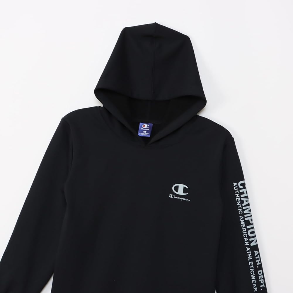 [Champion] Kids Parka, Long Sleeve, Quick Dry, One Point Logo, Hooded Sweatshirt, School Boys, CK-ZS102