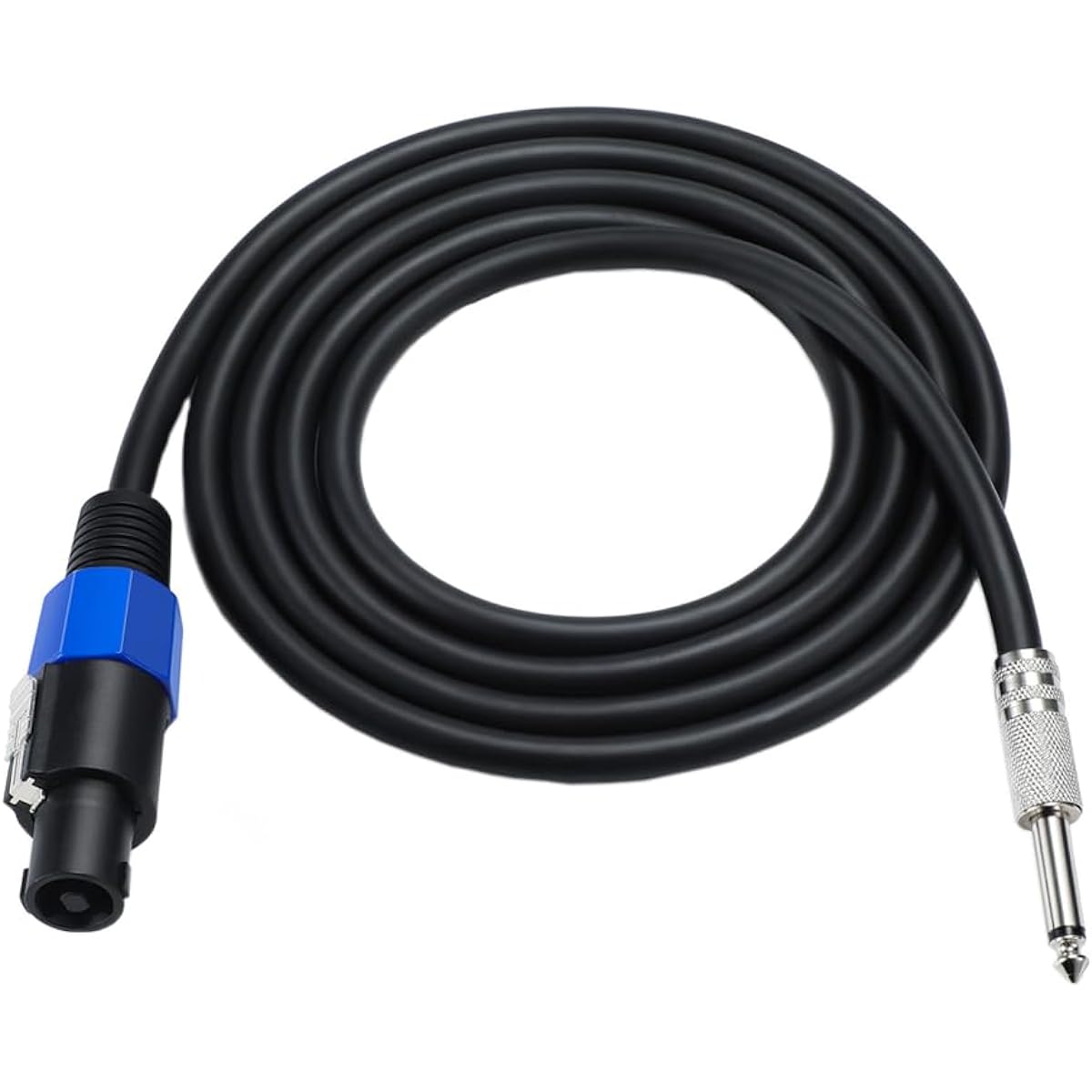 Kework 6ft Speaker Cable 22 Gauge AWG Twist Lock Speakon Male to 1/4" TS 6.35mm Mono Male Adapter Connector Audio Cable for Speaker/Mixer/Power Amplifier/PA Speaker System