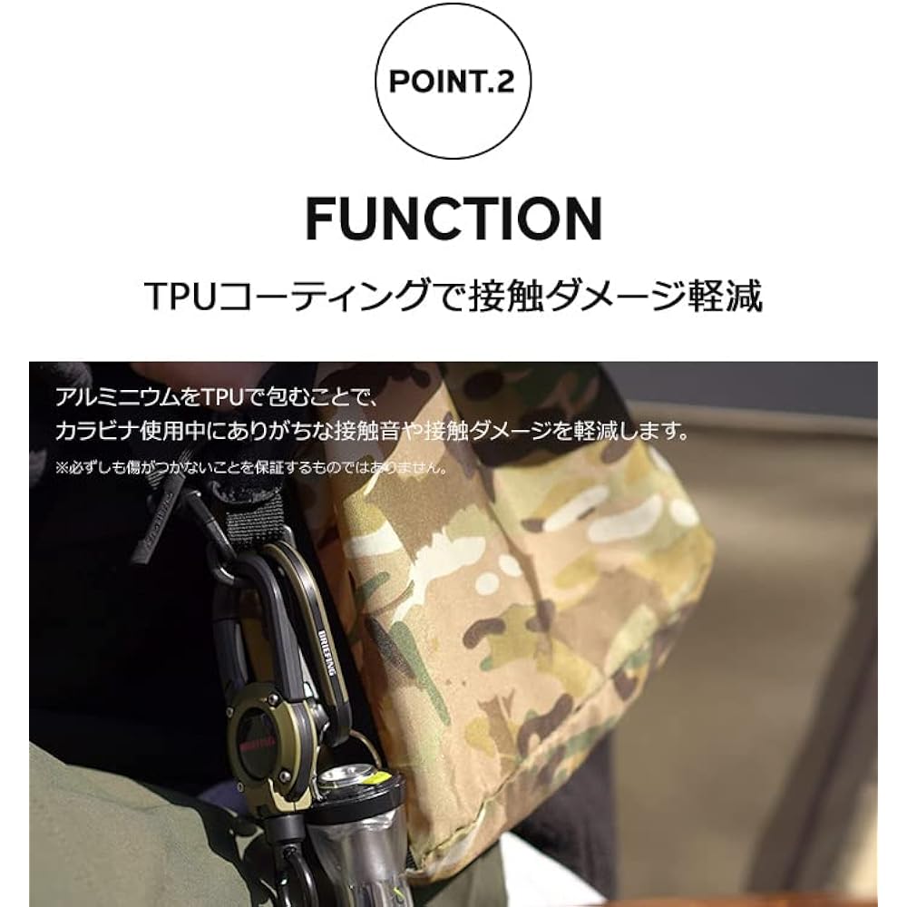 BR×ROOT CO. TRIAD CARABINER (Black×Navy)