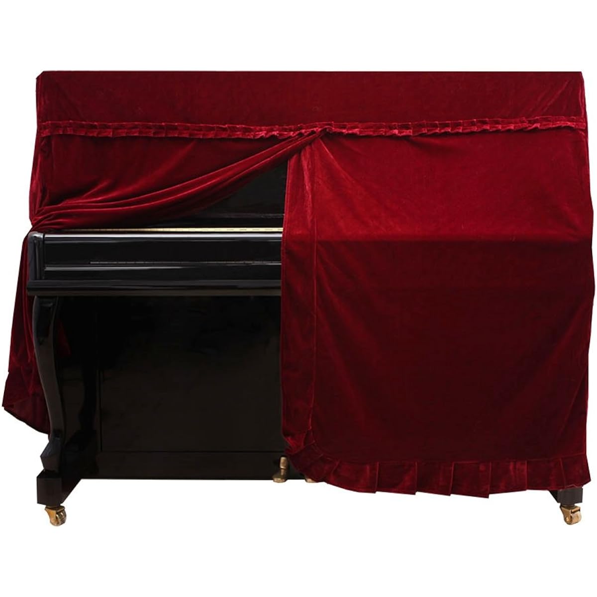 Upright Piano Dust Cover Decorative Preach Cover Accessories for Upright Piano Instruments