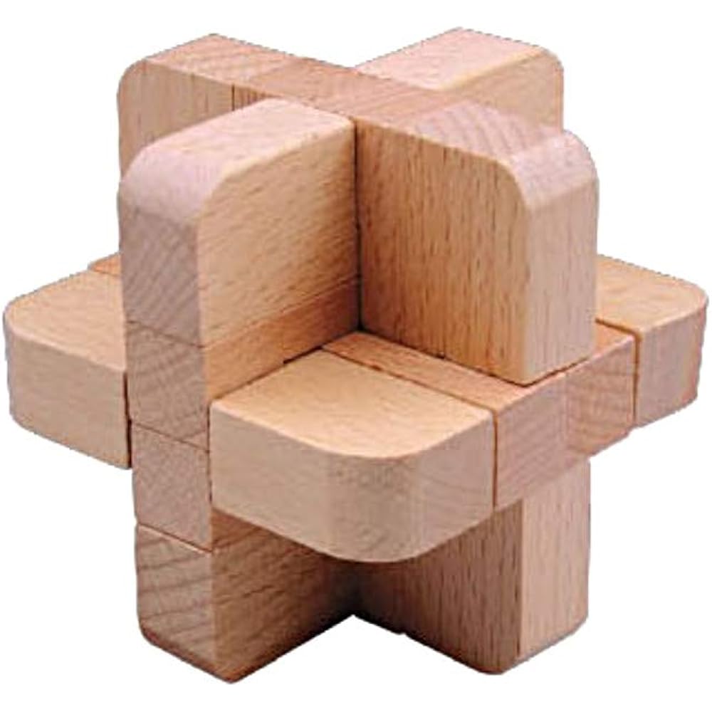 Doyusha Wooden 3D Puzzle Great Talent Blue Box Set of 6 types, 1 piece each