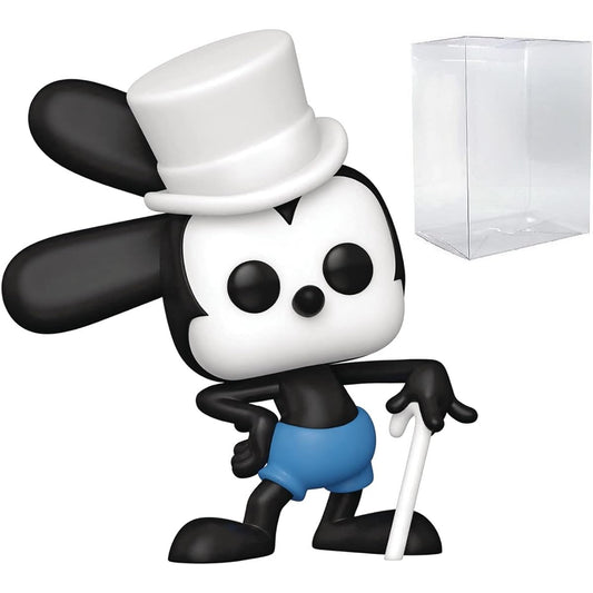 POP Disney: Disney 100 - Oswald the Lucky Rabbit Limited Edition Chase Funko Vinyl Figure (Includes Compatible Box Protector Case), Multicolor, 3.75"