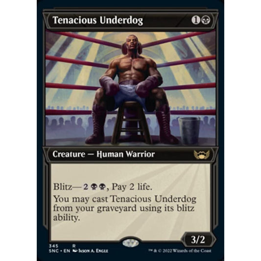 Magic: The Gathering - Tenacious Underdog (345) - Showcase - City of New Capena