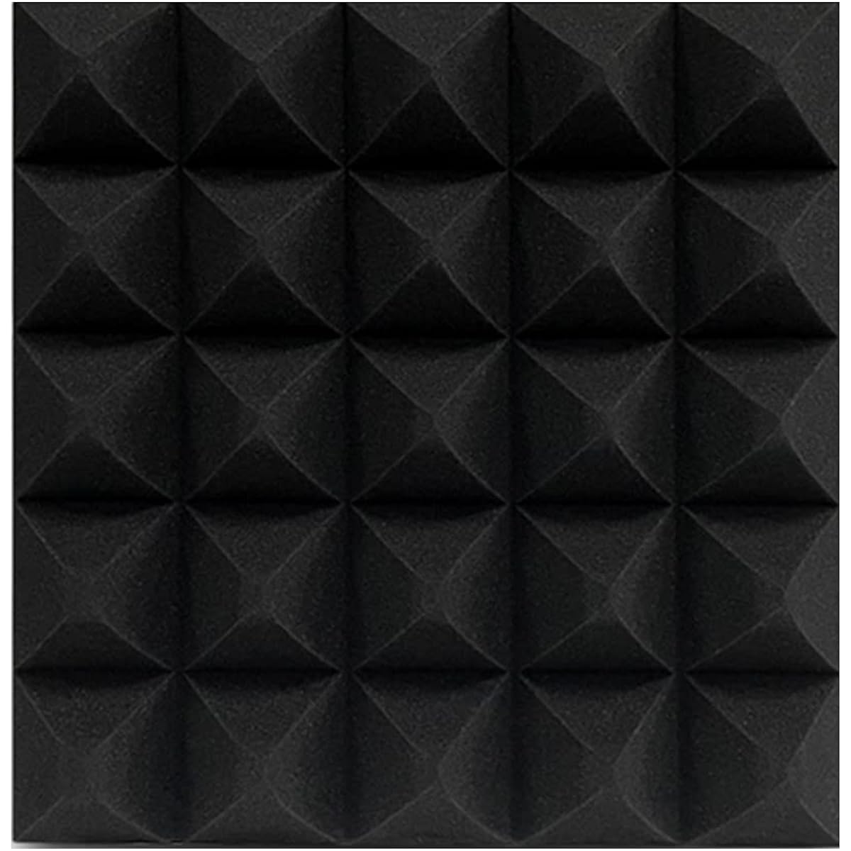 10 Pieces 50 x 50 x 5cm Acoustic Panels, Home Studio Soundproofing Accessories Sound Foam Wall Panel Tiles 5 Color Options (Grey 50*50*8CM) (Black 50*50*8CM)