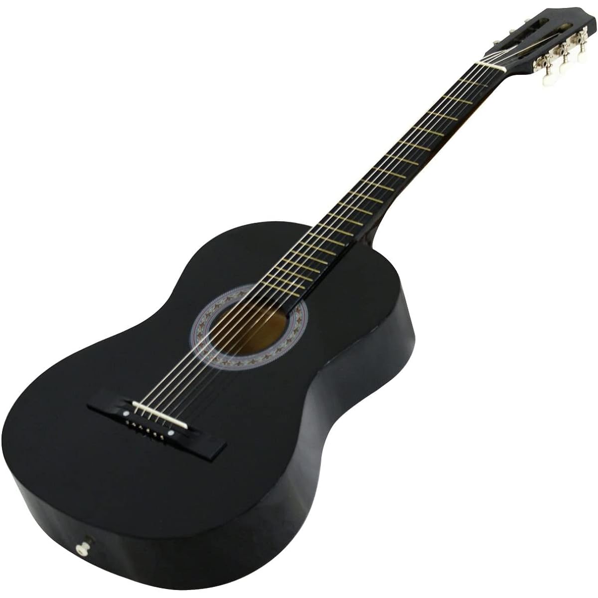 Smartxchoices 38" Kids Acoustic Guitar Bundle Kit for Beginner Music Lovers, 6 String Folk Guitar with Gig Bag, Extra Set of Steel Strings, Strap, Pitch Pipe and Pick