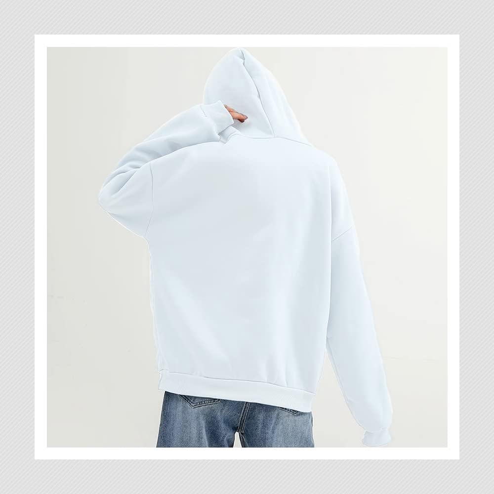 [Lilly Flora] Hoodie Large Size Women's Men's Parka Hooded Black Pullover Light Parka Sweatshirt Light White Gray Gray Green Cute Cute Casual