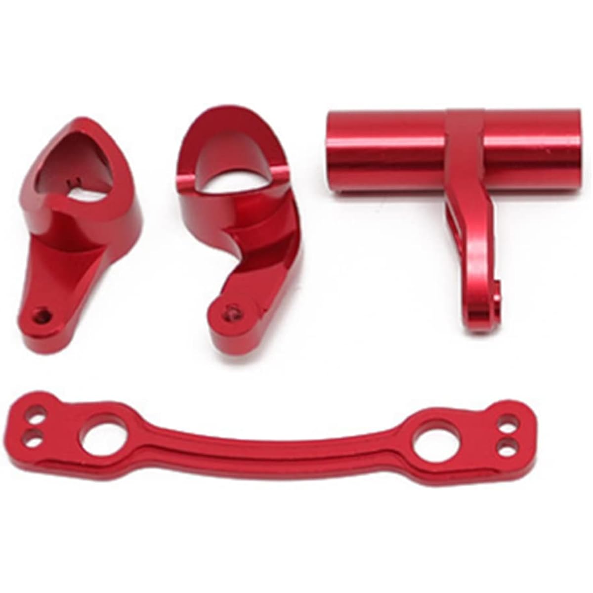 Aluminum Steering Bell Crank Set Upgrade Parts for Arrma 1/7 Infraction Felony Limitless and 1/8 KRATON Notorious Outcast Talion EXB AR340073 (Red)