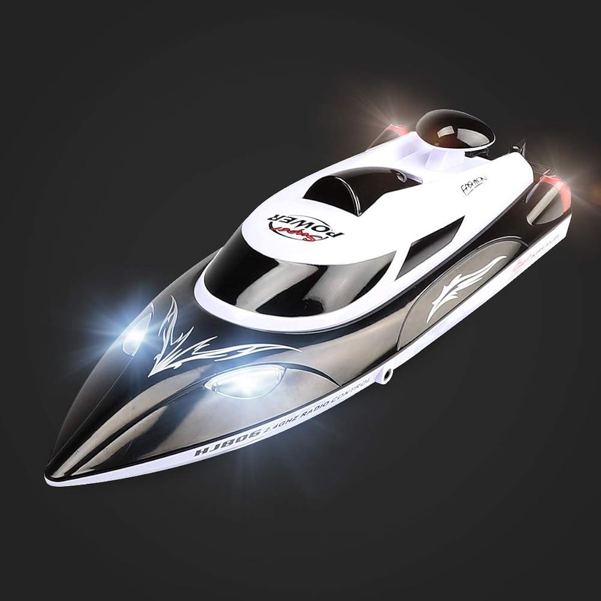 Large RC Boat Cool Night Headlight 2.4G SHJ806 Remote Control Ship Electric High Speed Racing 35km/h Boat