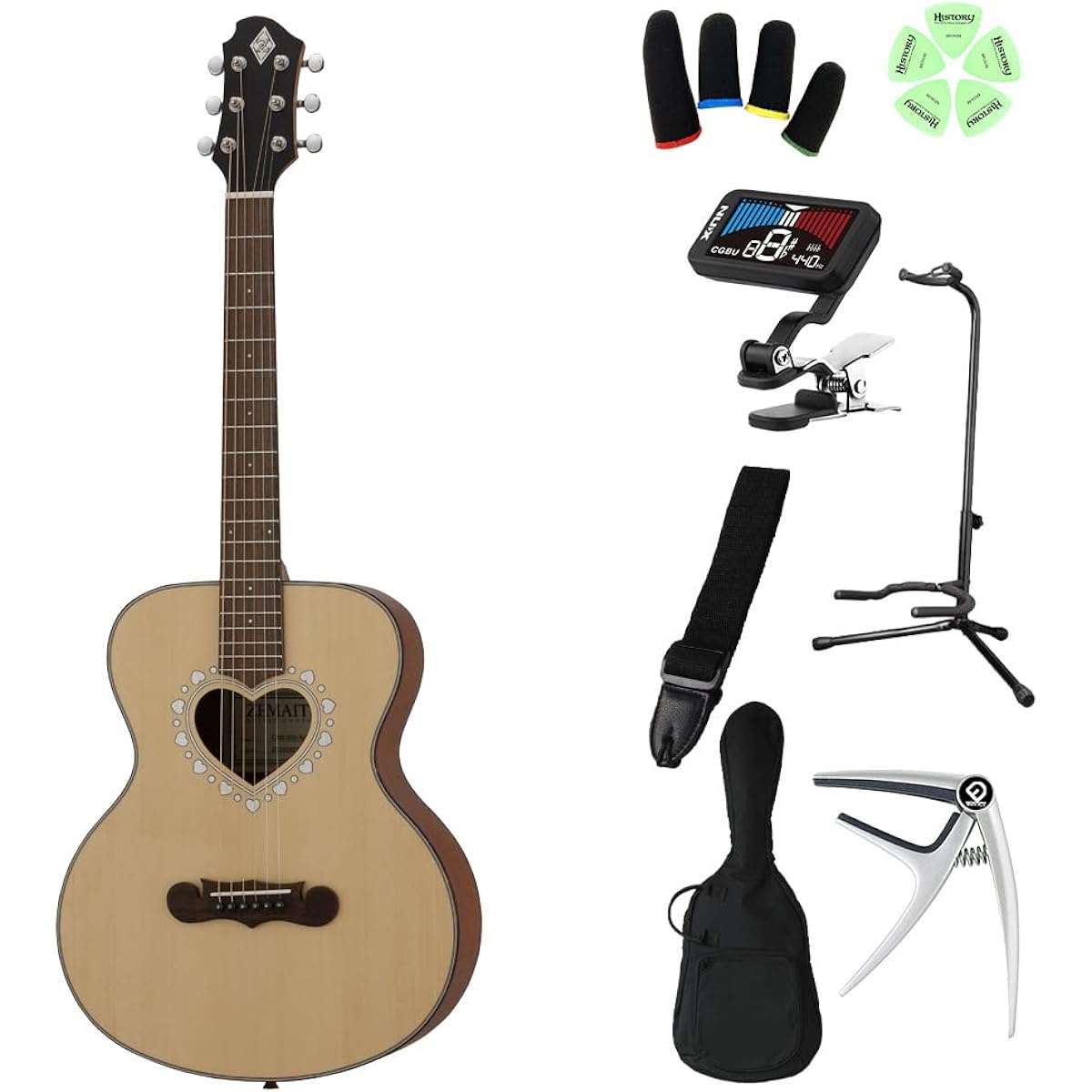 ENYA NOVA GO Blue Acoustic Guitar Carbon Fiber Lightweight Thin Body Case Included Travel Guitar [Official Japanese Product] Enya
